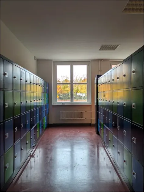 Detail School Hallway Lockers Photo Number 14