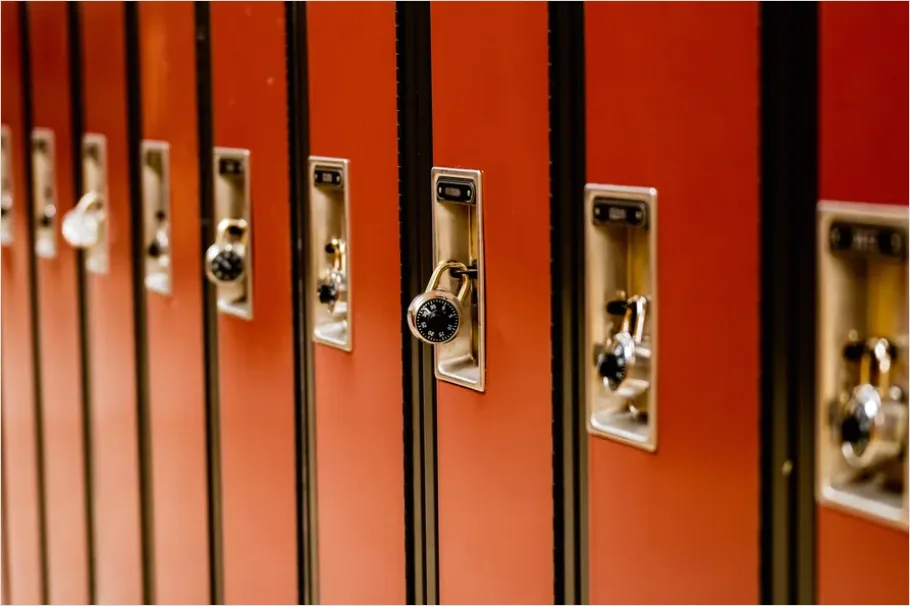 Detail School Hallway Lockers Photo Number 15