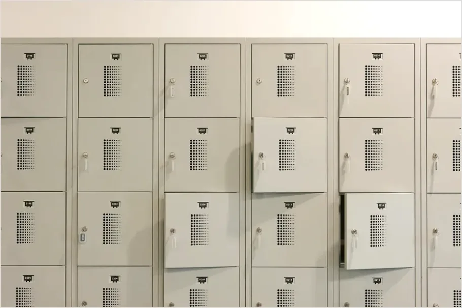 Detail School Hallway Lockers Photo Number 8
