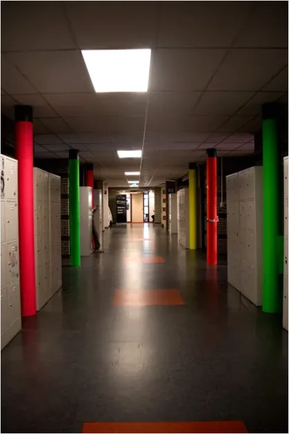 Detail School Hallway Lockers Photo Number 9