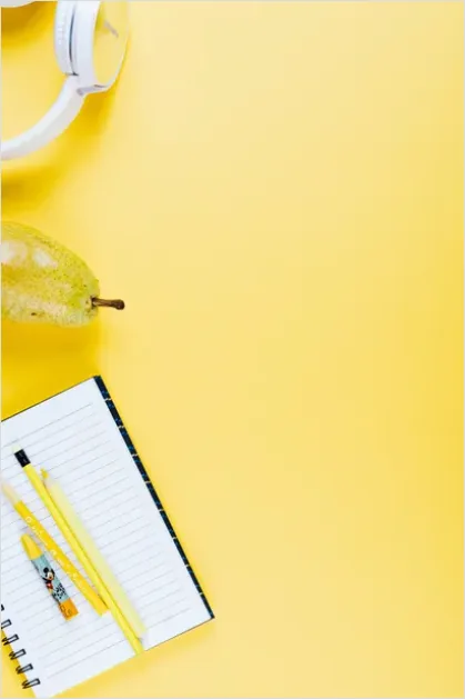 Detail School Supplies Flat Lay Photo Number 13