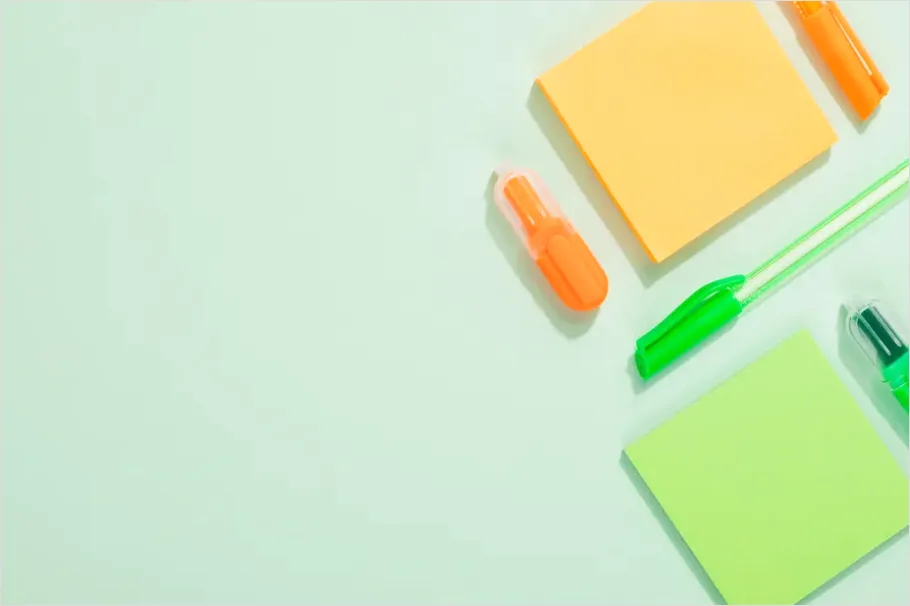 Detail School Supplies Flat Lay Photo Number 3