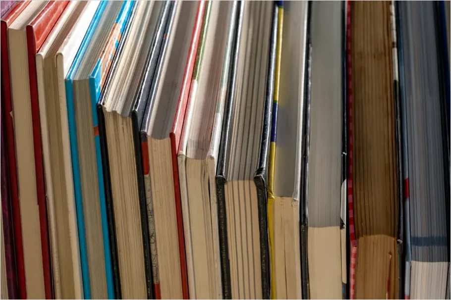 Detail Stack Of Textbooks Photo Number 11