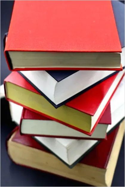Detail Stack Of Textbooks Photo Number 13