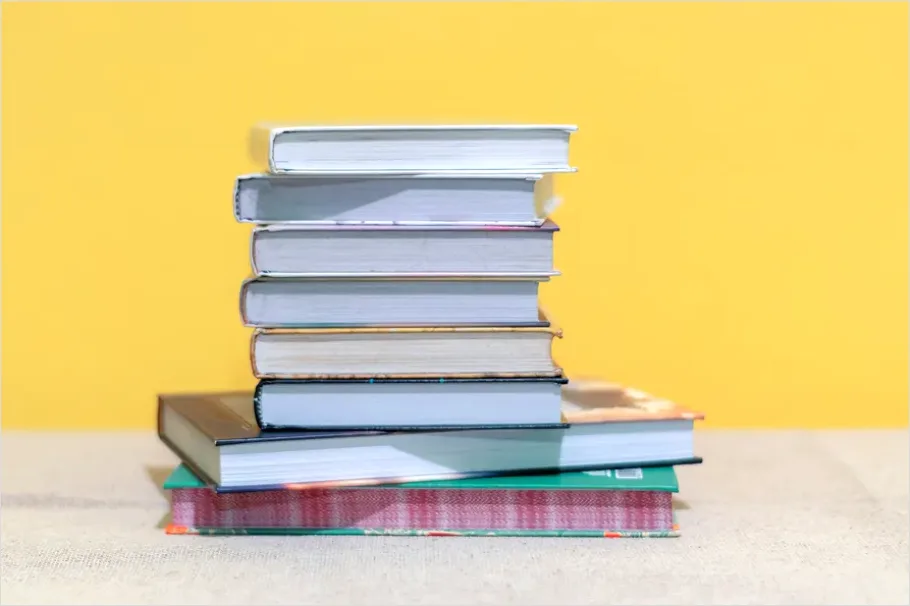 Detail Stack Of Textbooks Photo Number 4
