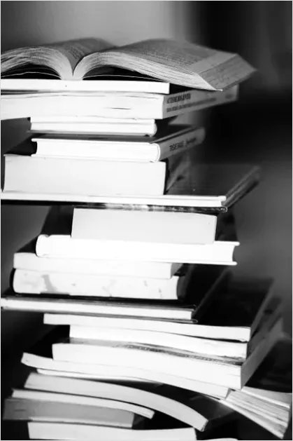 Detail Stack Of Textbooks Photo Number 5
