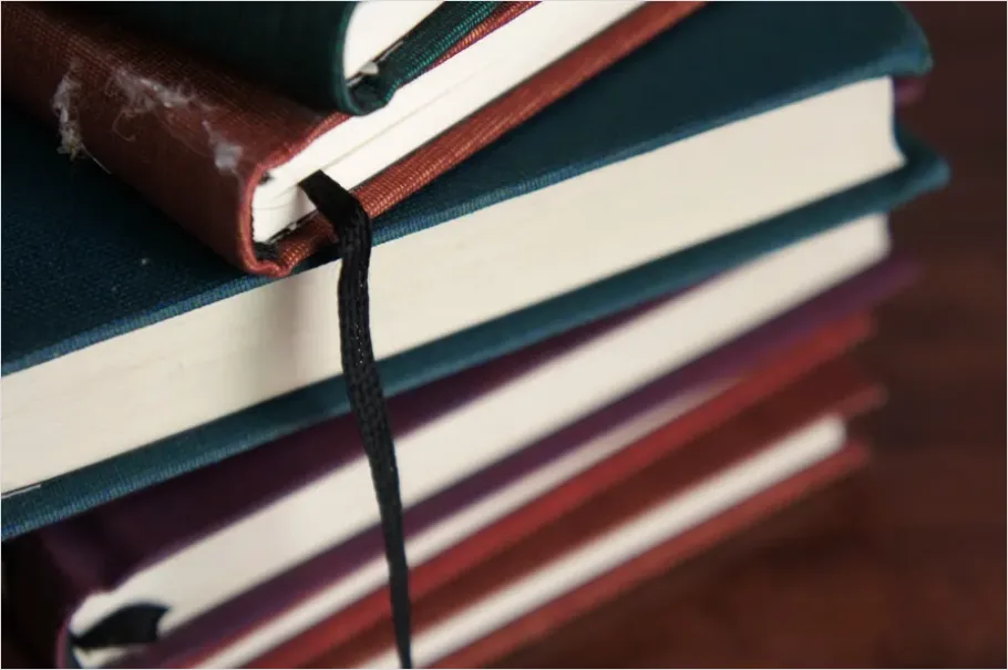 Detail Stack Of Textbooks Photo Number 9