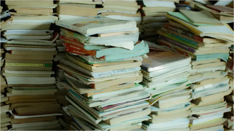 Detail Stack Of Textbooks Photo Number 10