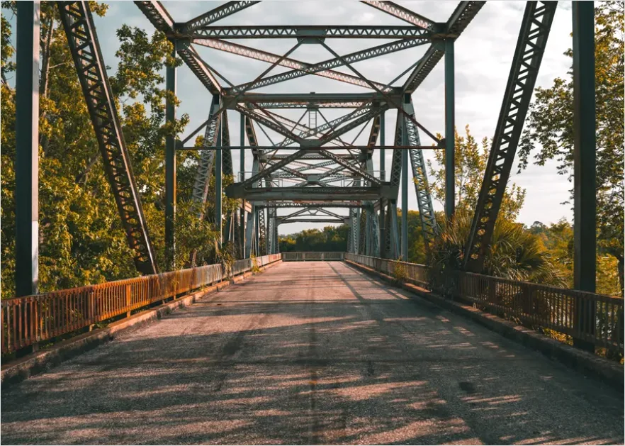 Detail Steel Truss Bridge Architecture Photo Number 7
