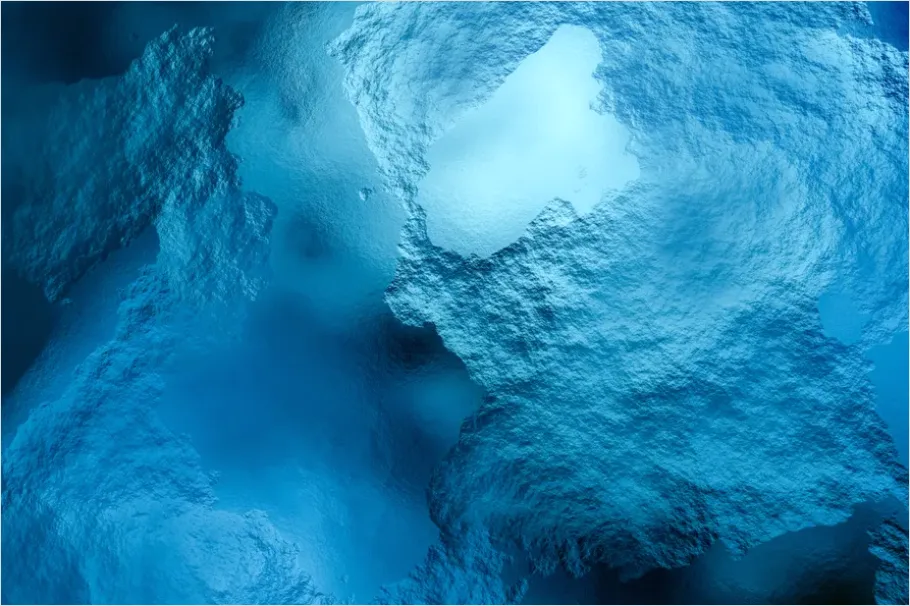 Detail Underwater Blue Gradient Background Number 2