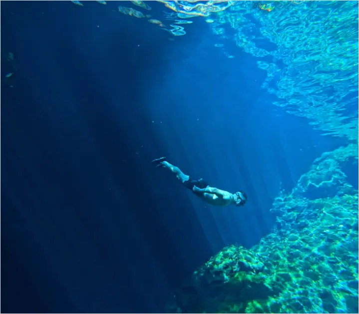 Detail Underwater Lake Snorkeling Photo Number 15