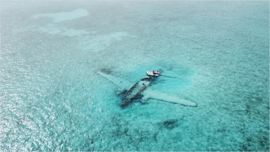 Detail Underwater Plane Wreck Photo Number 3