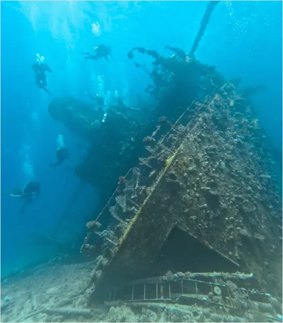 Detail Underwater Wreck With Diver Photo Number 2