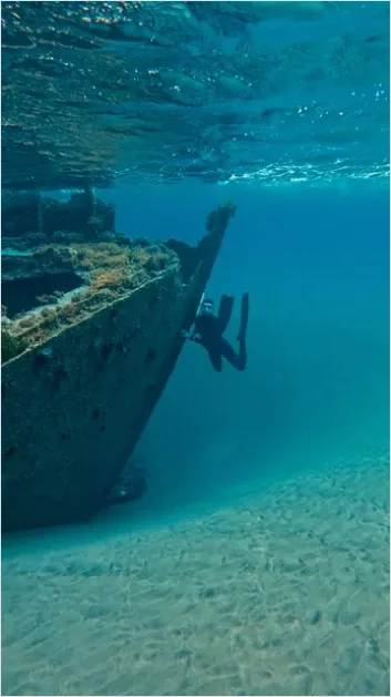 Detail Underwater Wreck With Diver Photo Number 8