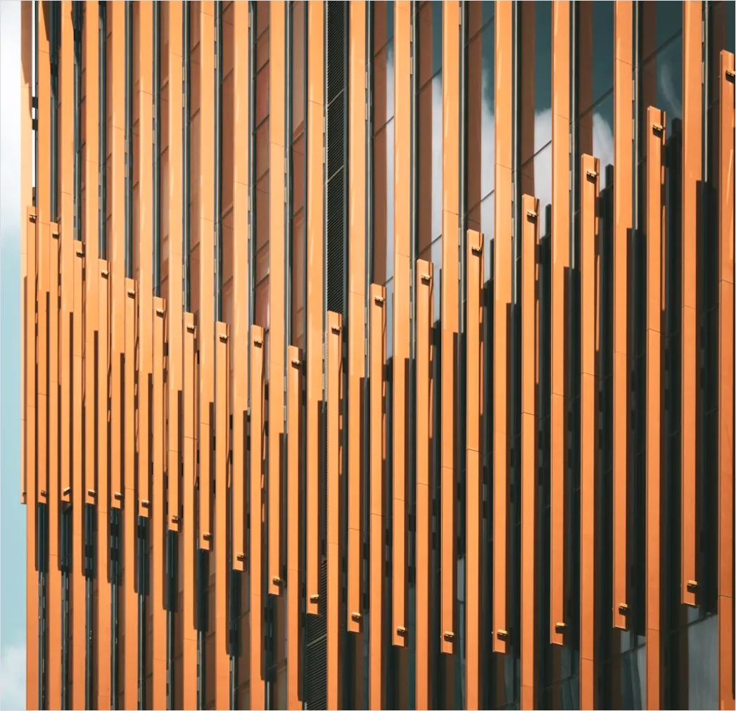 Detail Wood Slat Facade Modern Architecture Photo Number 7