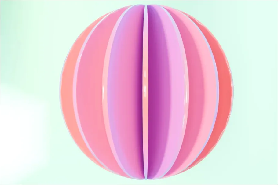 3d Illustration Pastel Shapes Render 7d8c