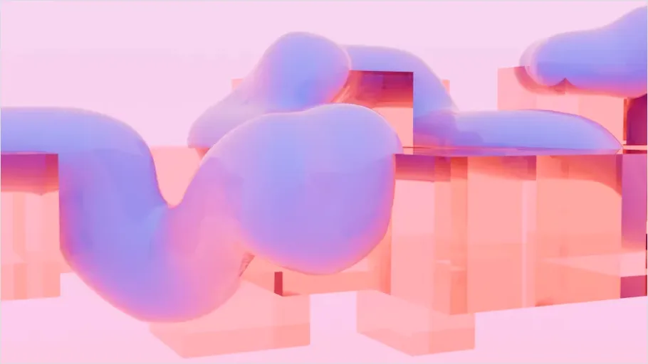 Detail 3d Illustration Pastel Shapes Render Number 14