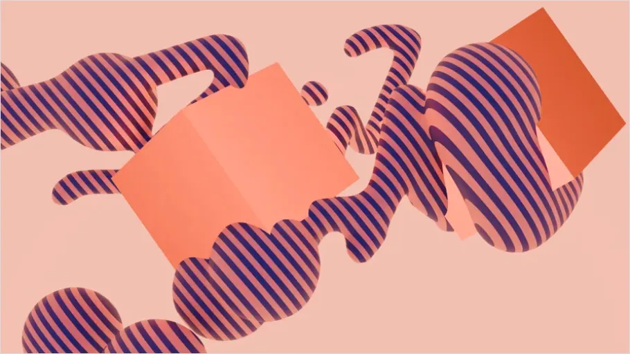 Detail 3d Illustration Pastel Shapes Render Number 16