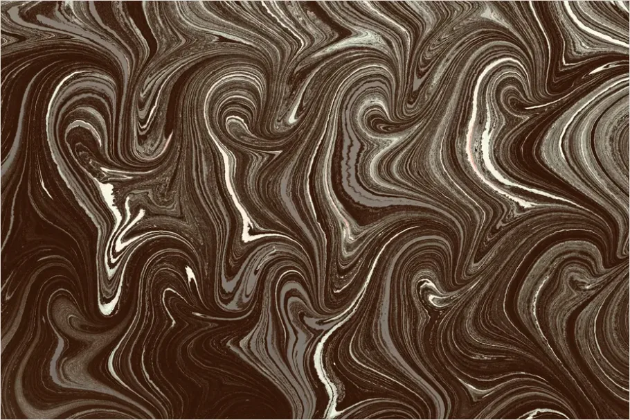 Detail Abstract Squiggle Line Pattern Seamless Number 7
