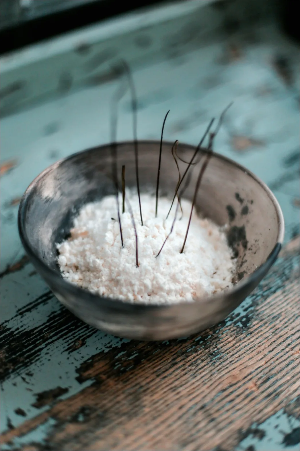 Detail Acupuncture Needles Close Up Treatment Number 14