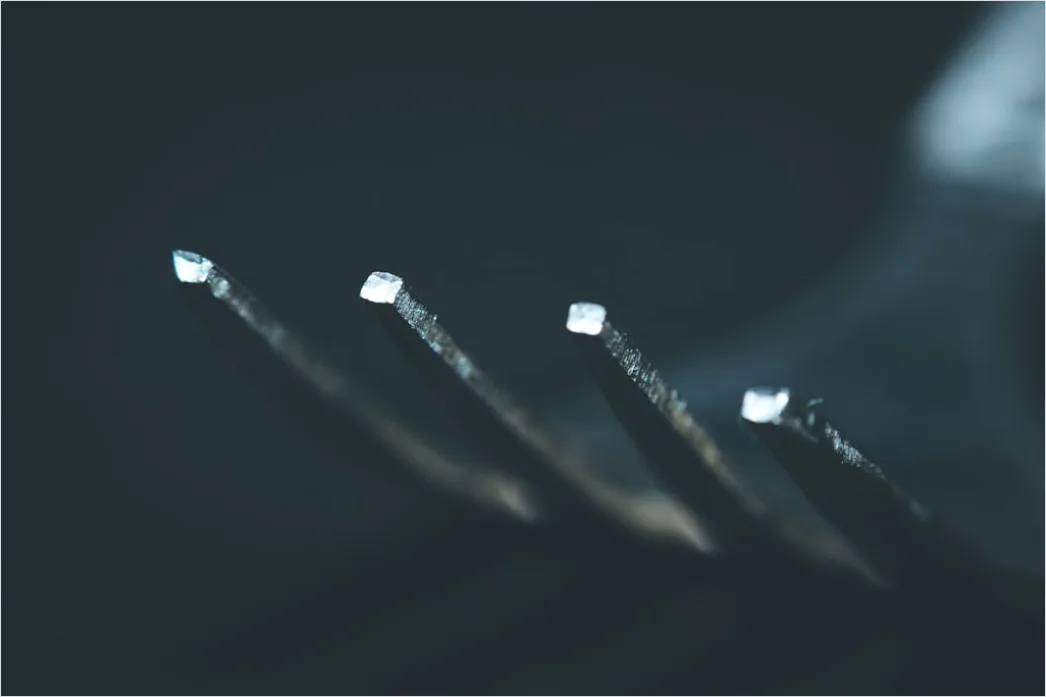Detail Acupuncture Needles Close Up Treatment Number 8