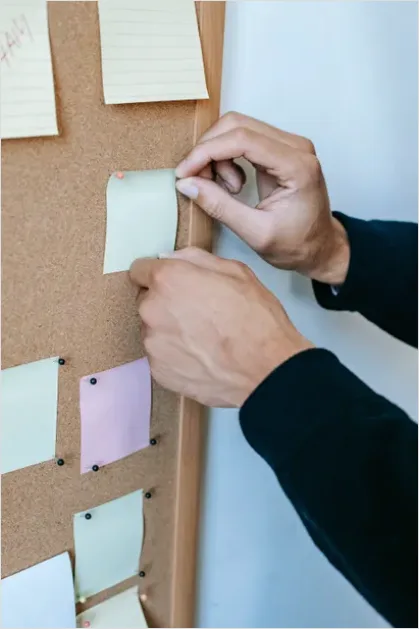 Detail Agile Scrum Board Sticky Notes Photo Number 16