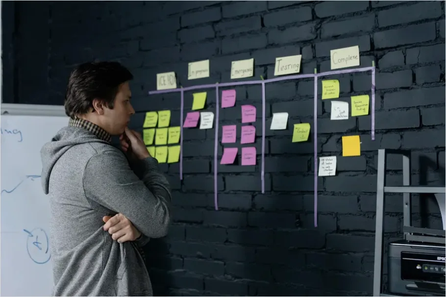 Detail Agile Scrum Board Sticky Notes Photo Number 4