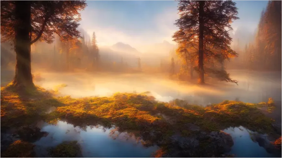 Detail Ai Generated Illustration Fantasy Landscape Number 15