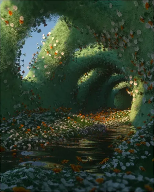 Detail Ai Generated Illustration Fantasy Landscape Number 5