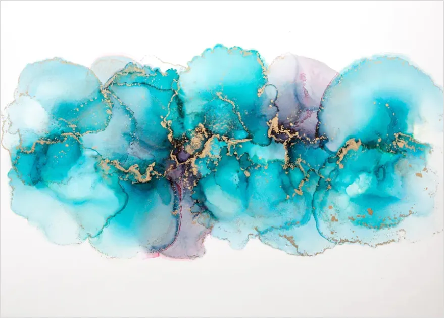 Detail Alcohol Ink Art Fluid Abstract Number 7