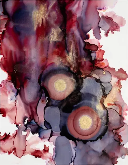 Detail Alcohol Ink Art Fluid Abstract Number 10