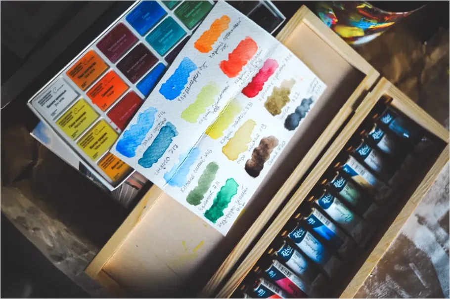 Detail Artist Studio Workspace Paint Supplies Number 8