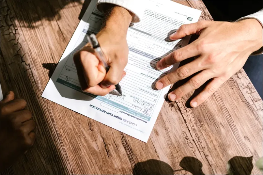 Detail Bank Loan Application Paperwork Photo Number 2