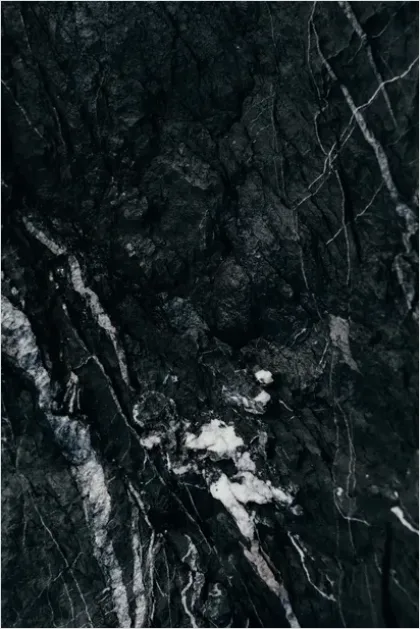 Detail Black Marble Texture Background Close Up Number 2