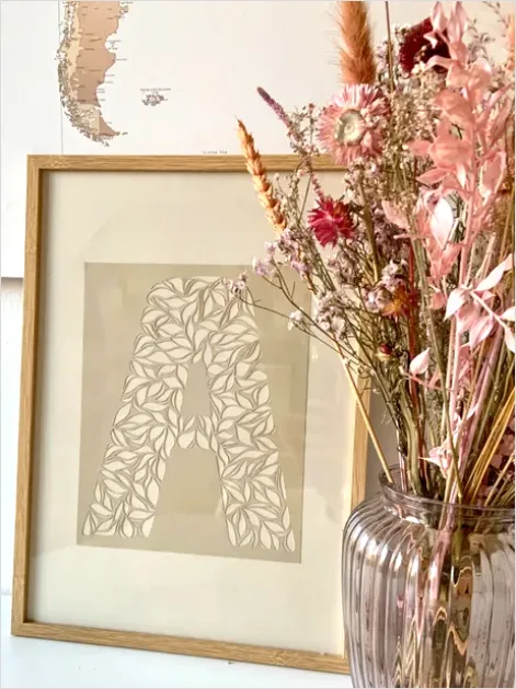 Detail Botanical Line Art Illustration Print Number 8