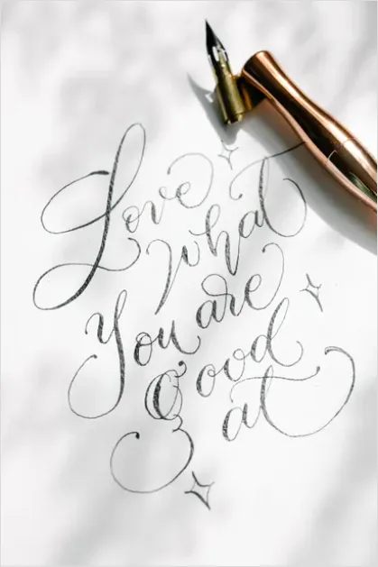 Detail Brush Lettering Quote On Paper Number 11