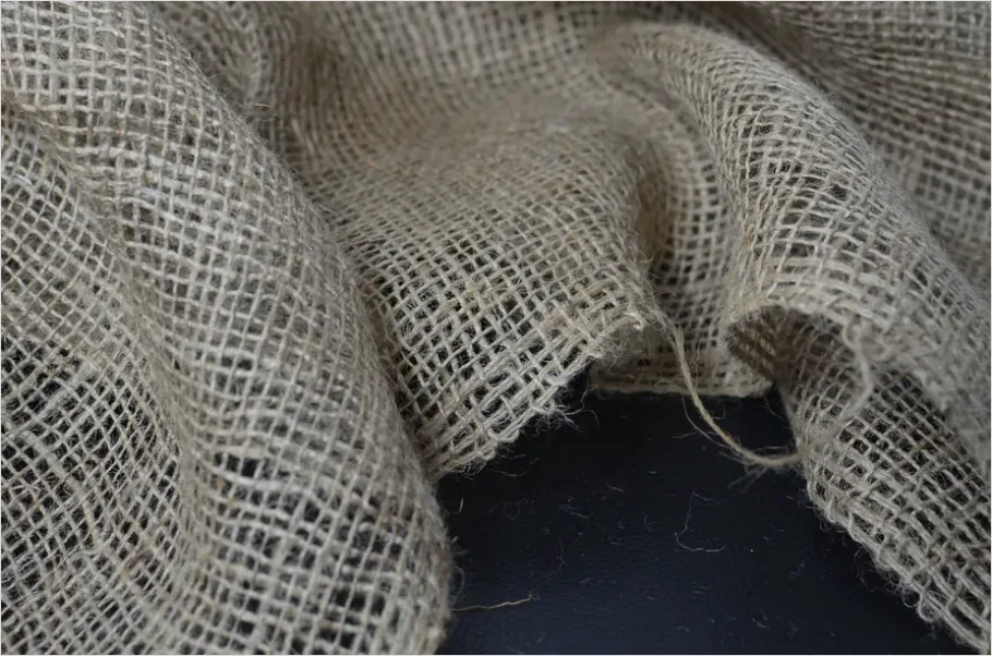Detail Burlap Texture Background Rustic Beige Number 15