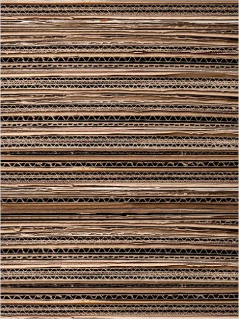 Detail Cardboard Texture Background Corrugated Number 2