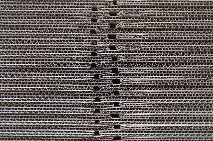 Detail Cardboard Texture Background Corrugated Number 3