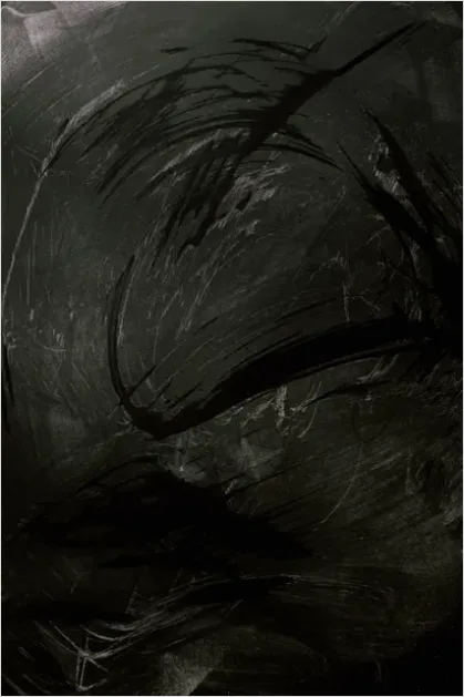 Detail Chalk Texture Background Dusty Black Number 16