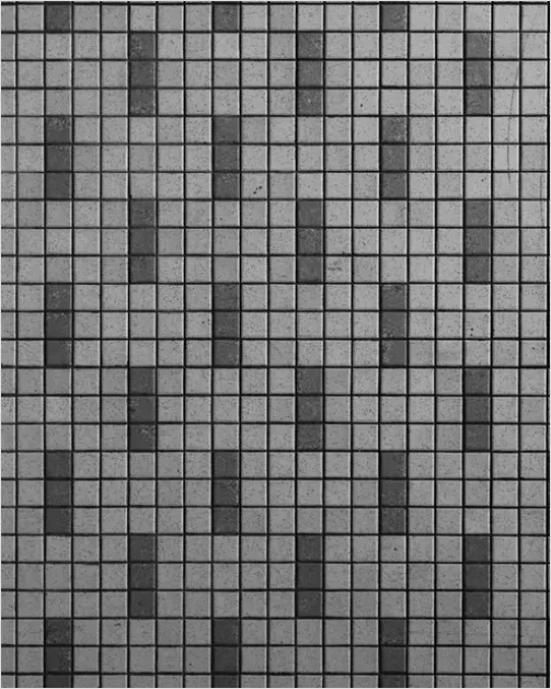 Detail Checkered Pattern Background Black White Number 6