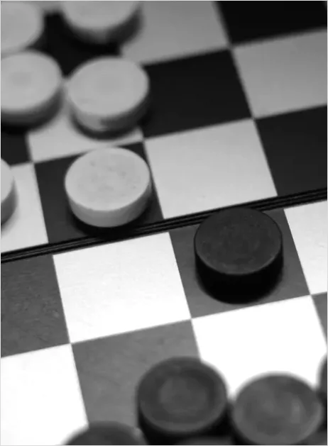 Detail Checkered Pattern Background Black White Number 9