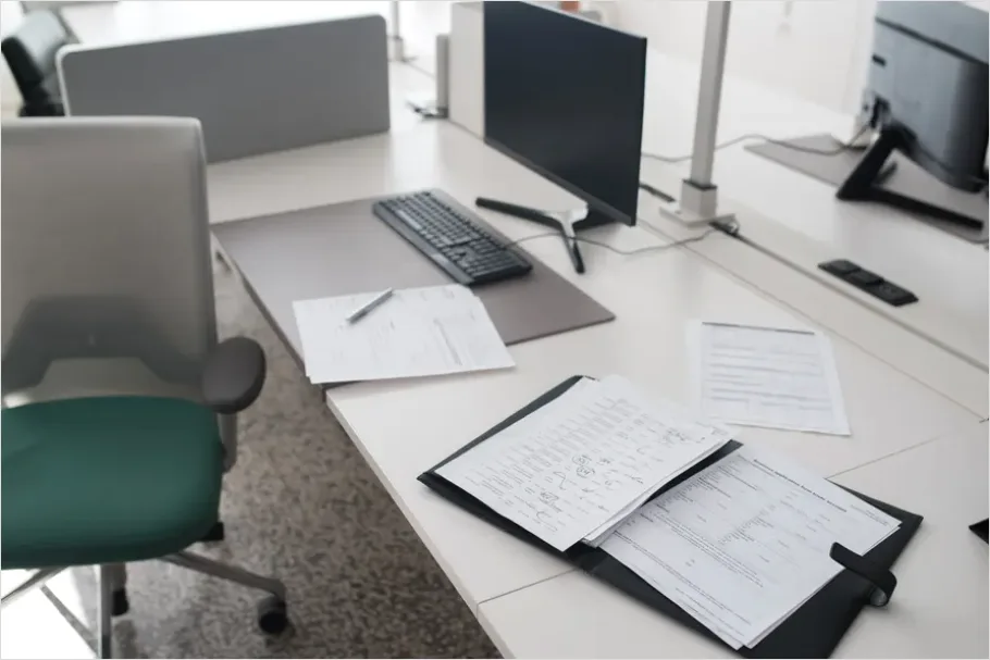 Detail Compliance Paperwork Office Desk Photo Number 15