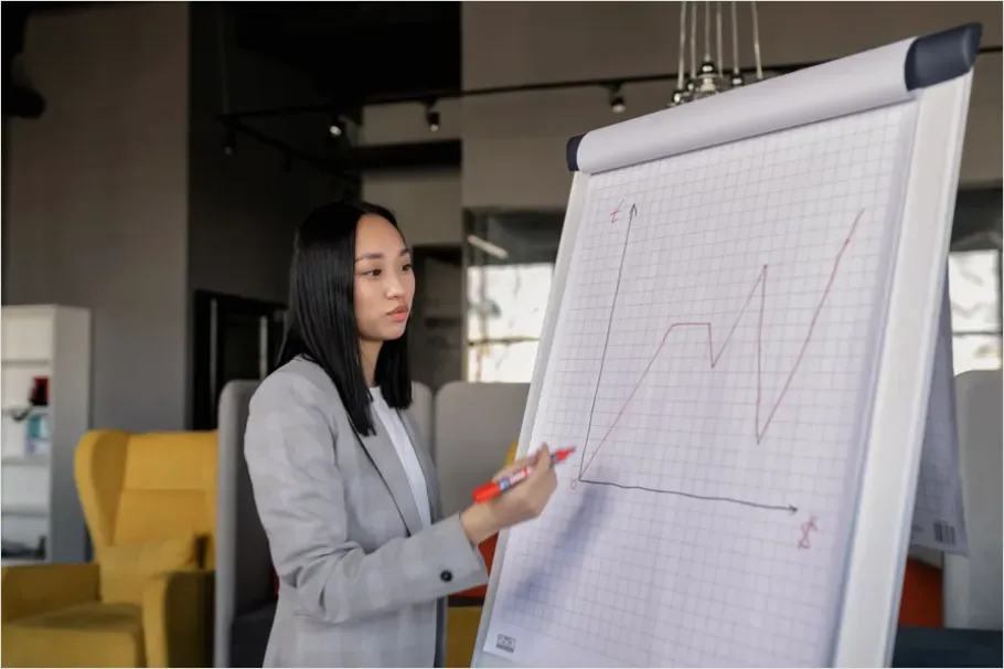 Detail Consultant Presenting Financial Strategy Photo Number 16