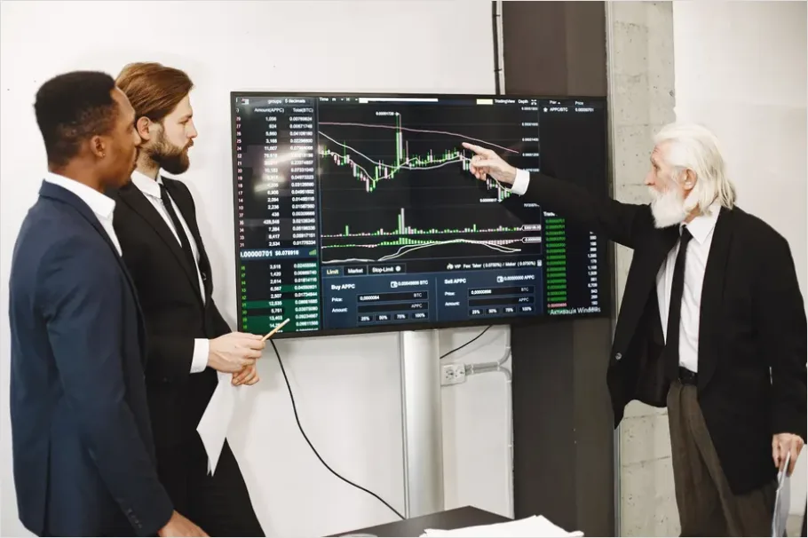 Detail Consultant Presenting Financial Strategy Photo Number 3