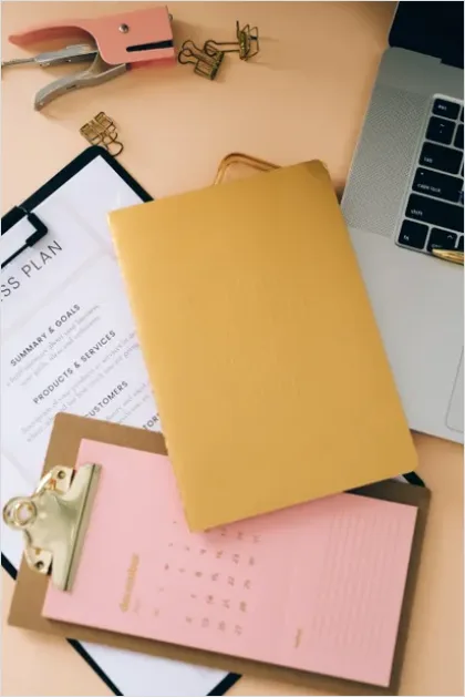 Detail Content Planning Calendar Desk Flat Lay Number 9