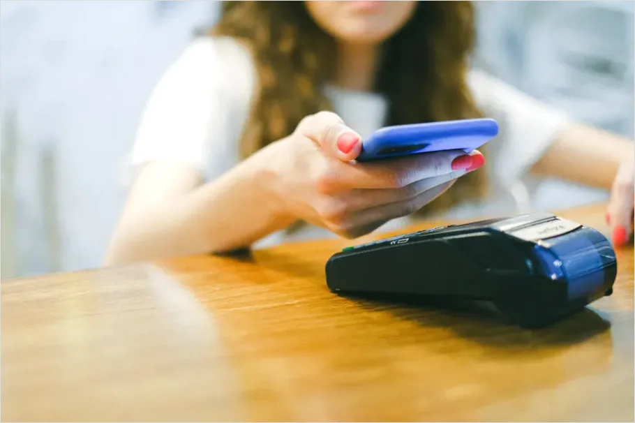 Detail Credit Card Payment Terminal Close Up Photo Number 13