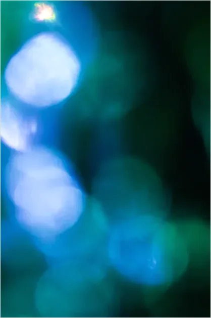 Detail Defocused Lights Background Blue Bokeh Number 15