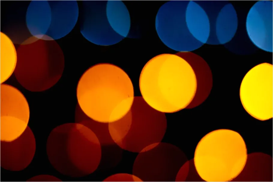 Detail Defocused Lights Background Blue Bokeh Number 16