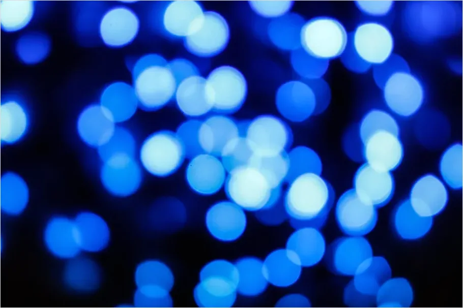 Detail Defocused Lights Background Blue Bokeh Number 3